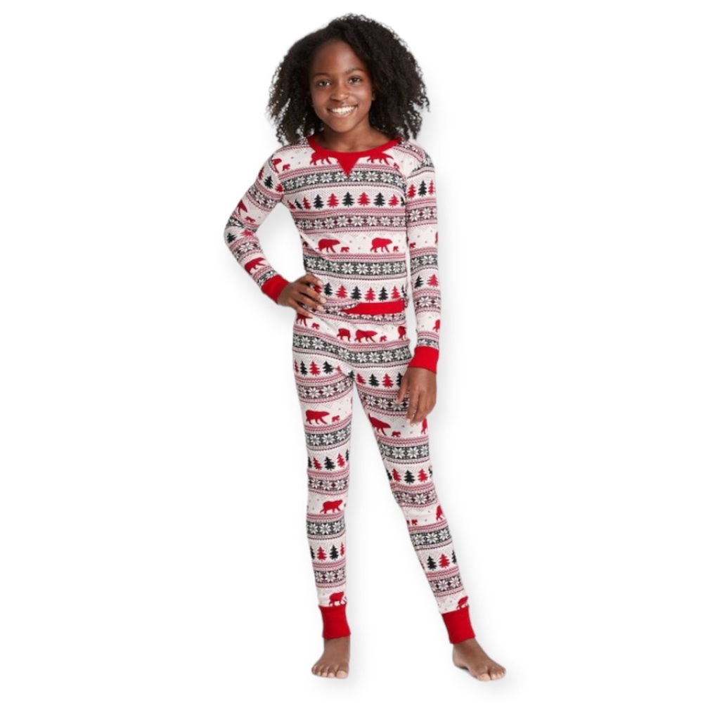 Wondershop Toddler Unisex Holiday Fair Isle Print Pajama Set